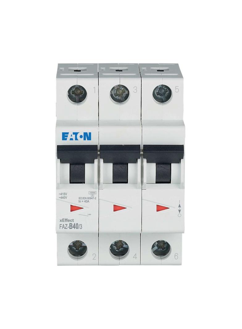 FAZ-B40/3 Wyłącznik nadprądowy 15kA B40A 3P 278851 EATON