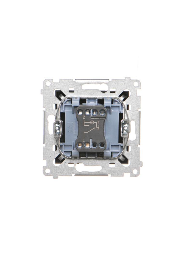 Simon 54 Łącznik schodowy z podświetleniem LED bez piktogramu 16A 250V zaciski śrubowe brąz mat DW6AL.01/X/46 KONTAKT