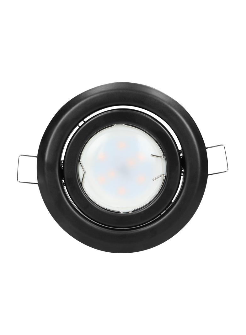 SUTRI RM ramka dekoracyjna oprawy punktowej, MR16/GU10 max 50W, okrągła, regulowana, czarna AD-OD-6176/B ORNO