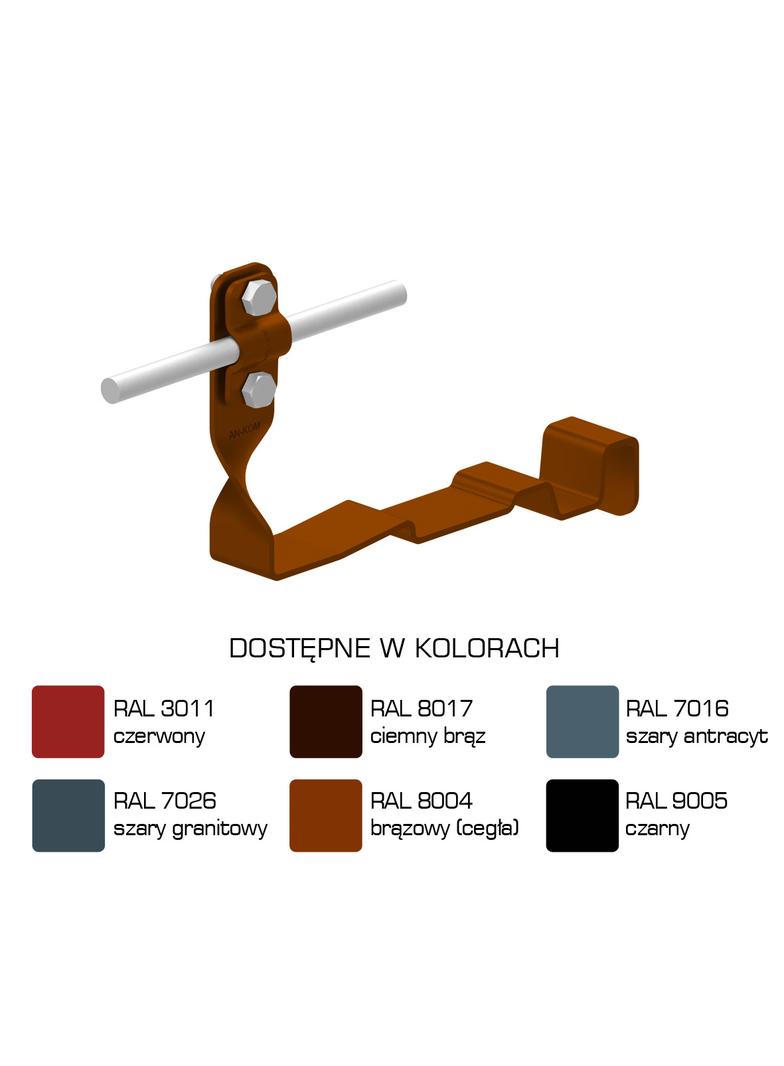 Uchwyt dach.skręc.prof. WZÓR 22 Z-śruba,H=10cm/LA/