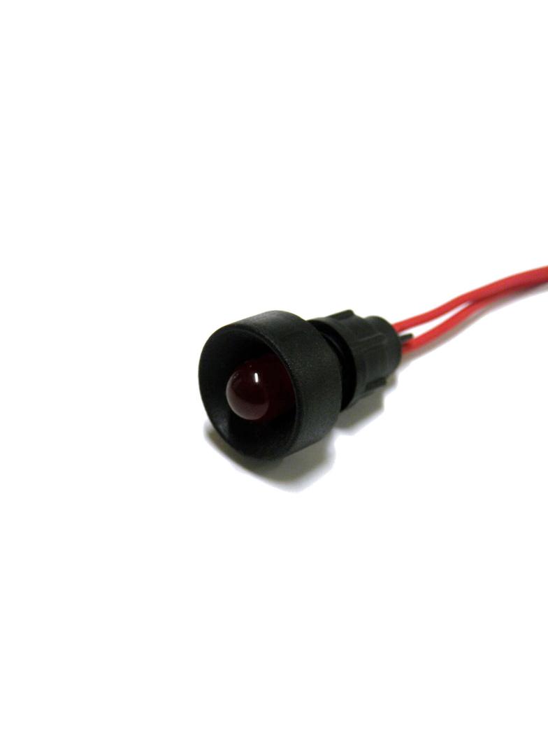 Klp10R/230V ,  Kontrolka diodowa, klosz 10 mm, 230V, czerwony