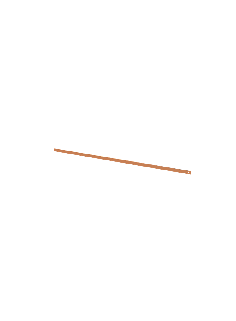 ZX2109 Szyna Cu 20x5mm, L:997mm (do samodzielnego montażu)