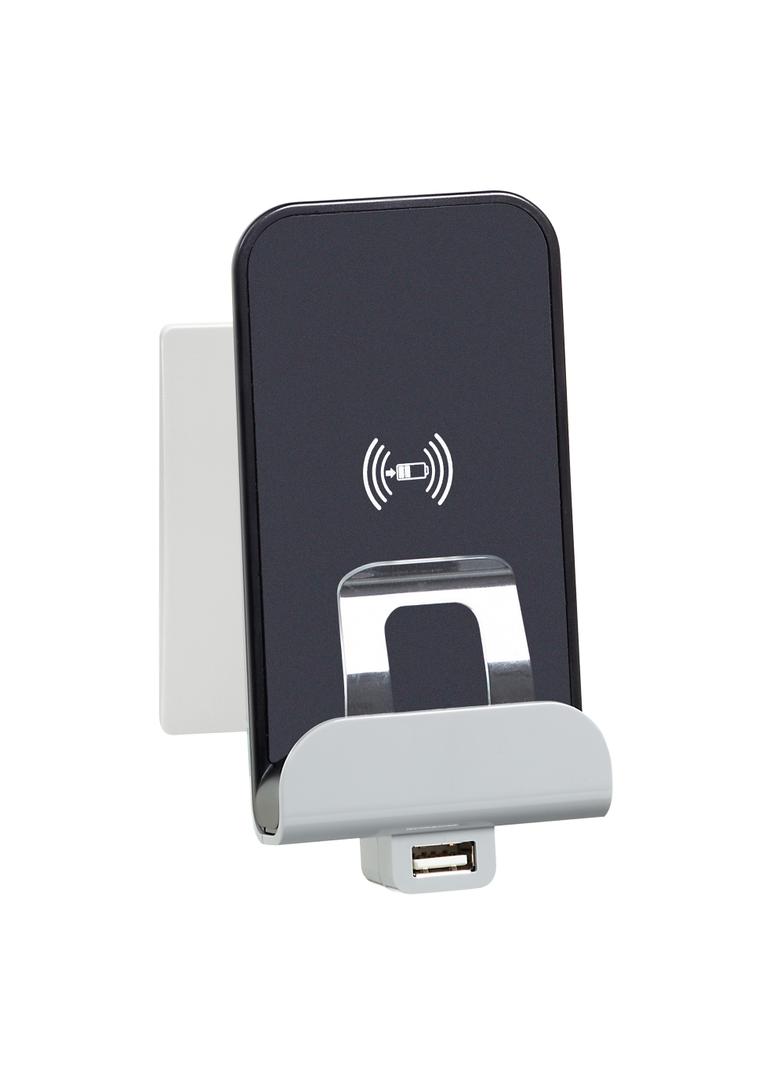 NILOE - ŁADOWARKA INDUKCYJNA 1000 MA + USB 2400 MA, Legrand