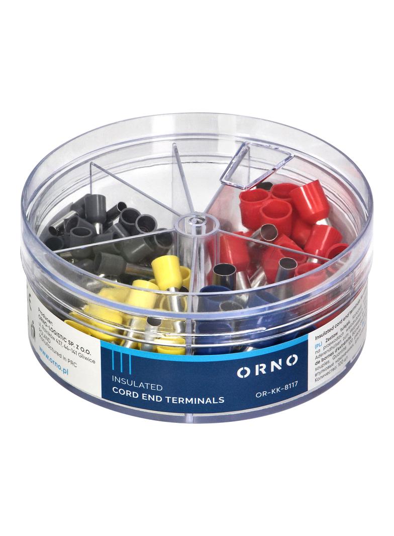 Zestaw tulejek 100 szt. 50-4mm2 ; 20 - 6mm2; 20 - 10mm2 ; 10 - 16mm2