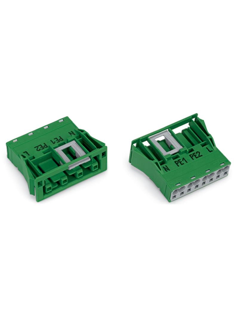 WINSTA gniazdo 4-torowe SnapIn zielone kodowanie Q