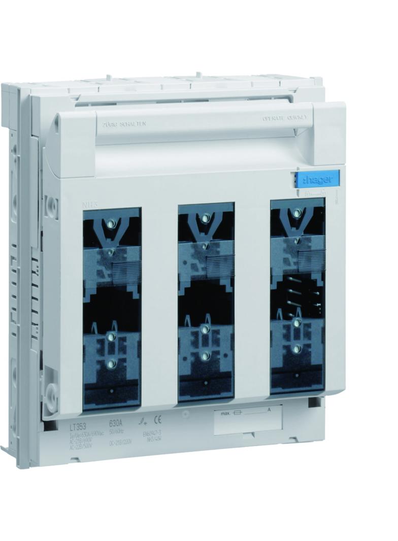 LT rozłącznik bezpiecznikowy NH3 3P 630A 690V AC LT353 HAGER