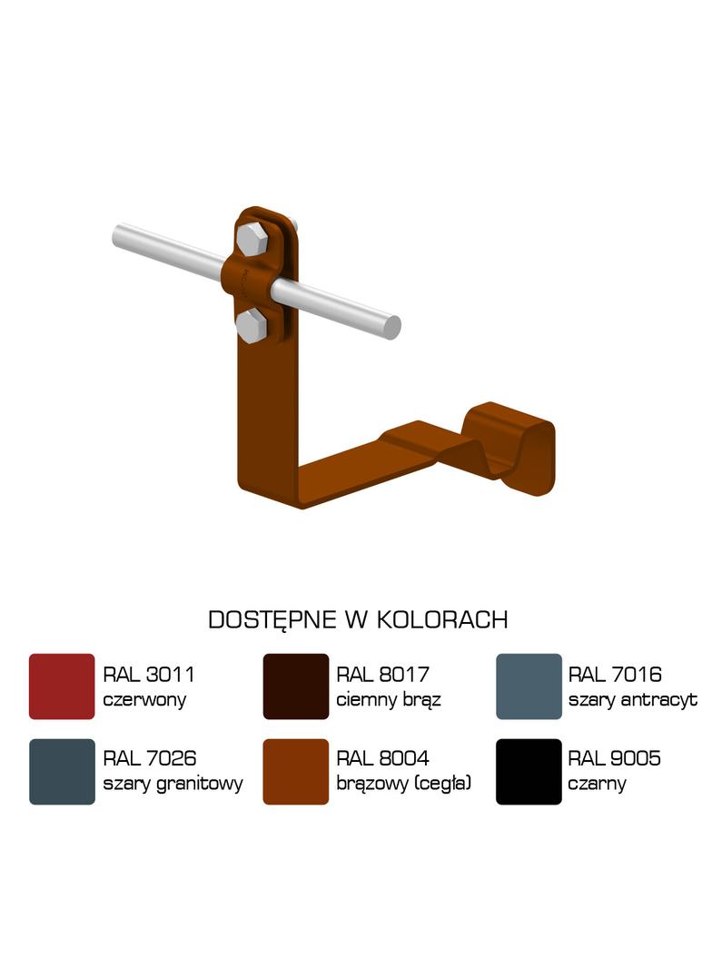Uchwyt dach.prof. WZÓR 30  Z-śruba, H=10 cm /LA/