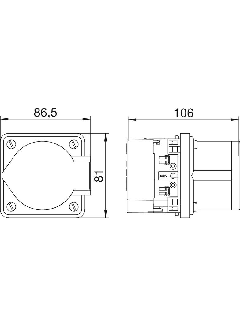 CEE16E2, PUSZKA MONTAŻ.DO CEE