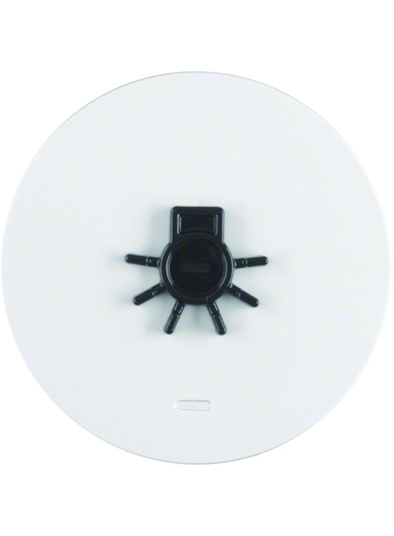 BERKER R.1/R.3 Klawisz z soczewką i wypukłym symbolem światło biały 16512049 HAGER