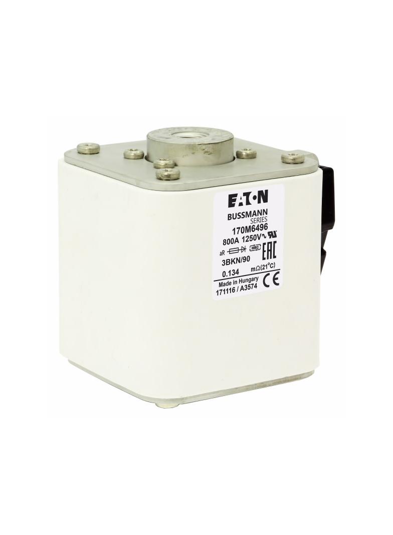 FUSE 800A 1250V 3BKN/90 AR Wkładka szybka 800A AC 1250V rozmiar 3 76x92x91 mm aR IEC UL w 170M6496 E