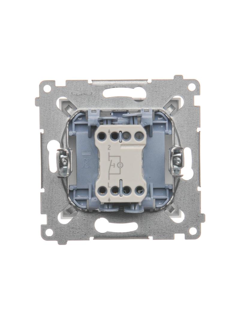 Simon 54 Przycisk „światło” z podświetleniem LED 10A szybkozłączka biały