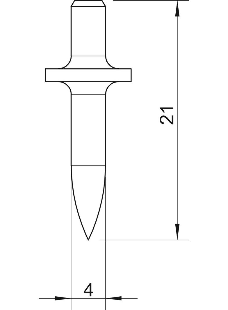 903/RB, KOŁEK OBO BEZ GWINT.15MM 4MM