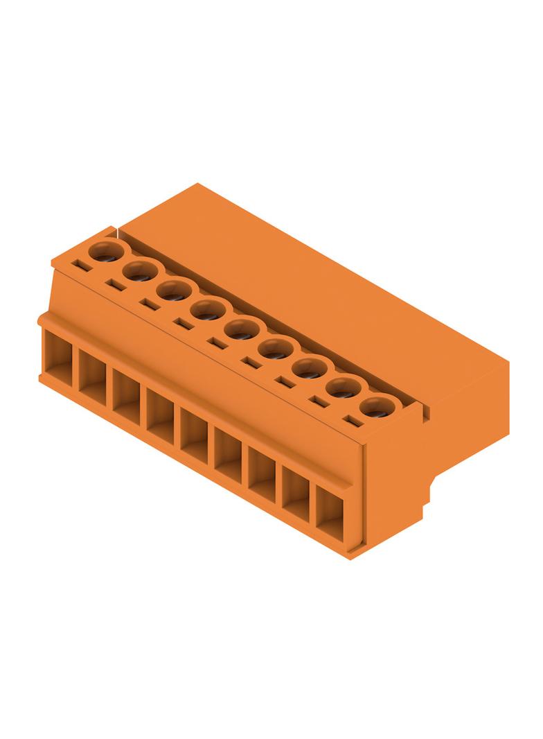 SCZ 3.81/09/180G SN OR BX Wtyk PCB (złącze wiązki), 3.81 mm, Liczba biegunów: 9, Przyłącze z jarzmem /50szt./ 1969630000 WEIDMÜLLER