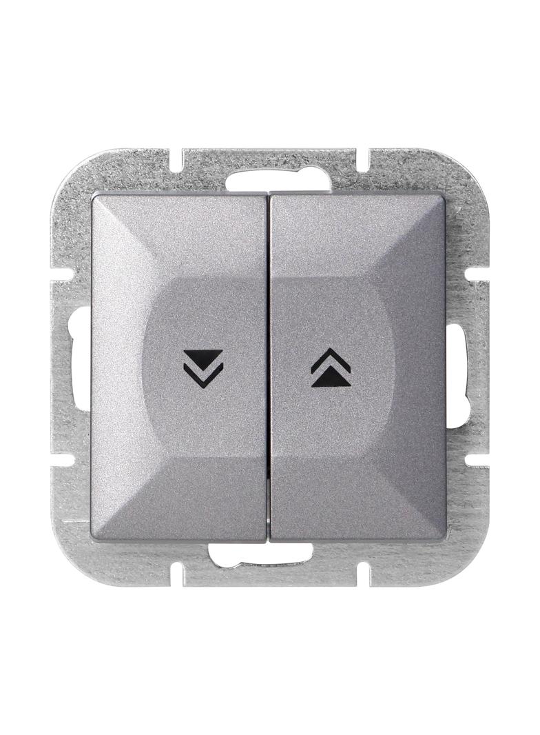 Łącznik roletowy podtynkowy Pearl, 10A, 250V, WP-10P, antracyt