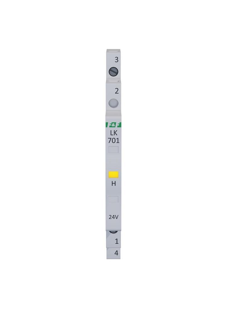 Lampka kontrolna zasilania 1/3S 12÷60V DC 12÷48V AC 1xLED ŻÓŁTA LK-701Y-24V F&F