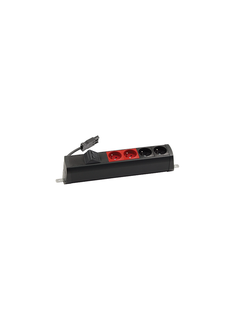 Simon 480 TS48-220E220K0-44 Listwa poszerzona 2 gn. typ E 2 gn. UPS i płytka 2xRJ45 keystone złącz 48220E220K00000-44 KONTAKT