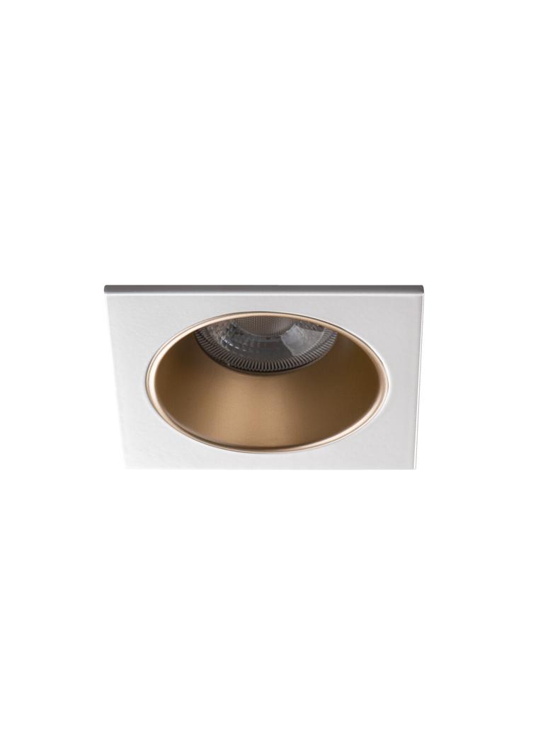 GLOZO DSL G/W Oczko sufitowe GLOZO DSL G/W kwadratowy stop aluminium kolor złoty / biały 1XGx5,3/GU1 36212 KANLUX