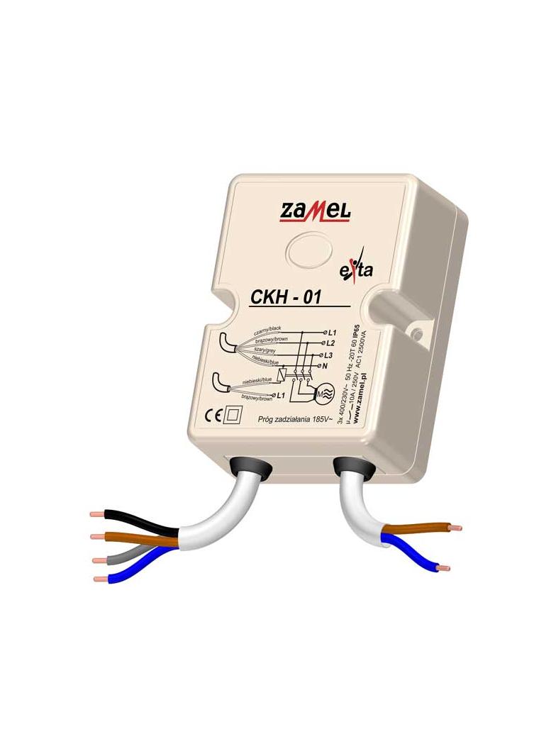 CZUJNIK KOLEJNOŚCI FAZ 230/400V AC TYP: CKH-01 EXT10000018 EXT10000018-WPL ZAMEL