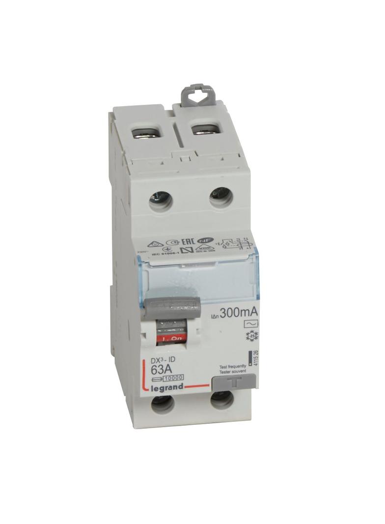 Wyłącznik Różnicowoprądowy P 302 2P 63A 300Ma Typ AC DX3 411526 LEGRAND