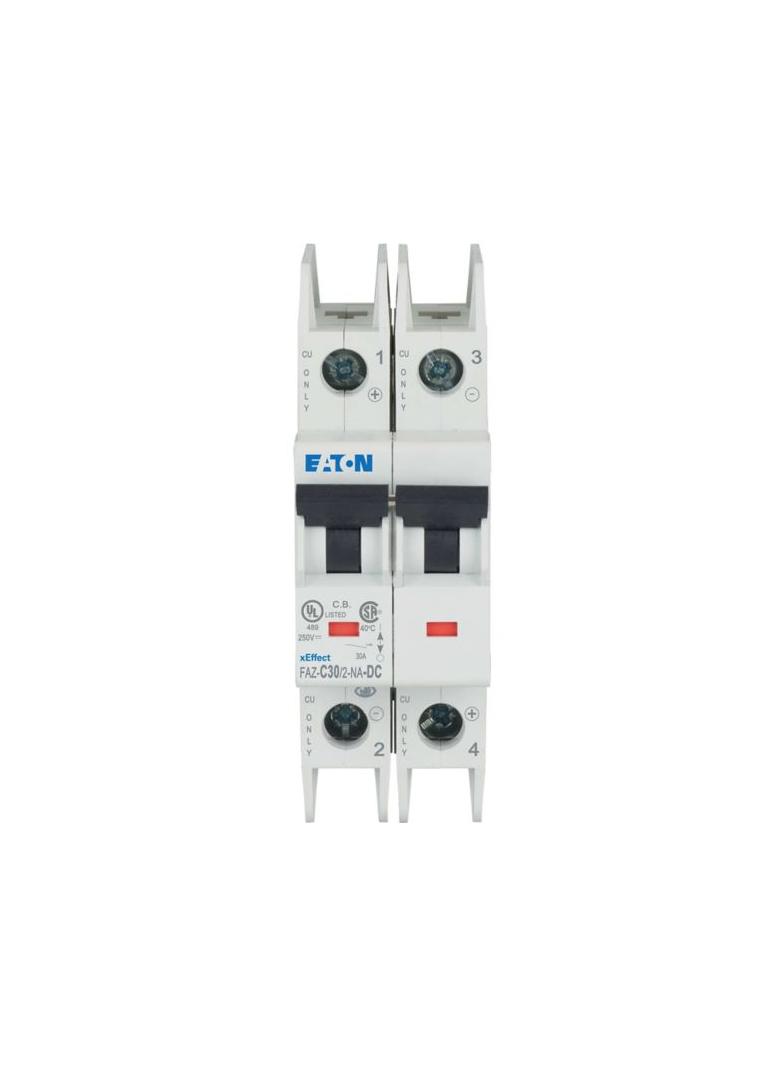 FAZ-C30/2-NA-DC Wyłącznik nadprądowy 10kW DC C30A 2P DC DC 120647 EATON