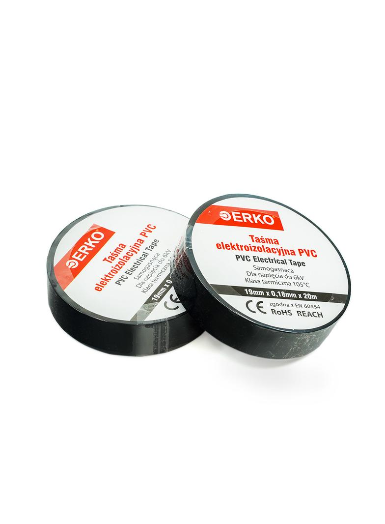 Taśma izolacyjna 19/20 CZARNA /opk=8szt./ TPVC_19-20-CZARNA/1 ERKO