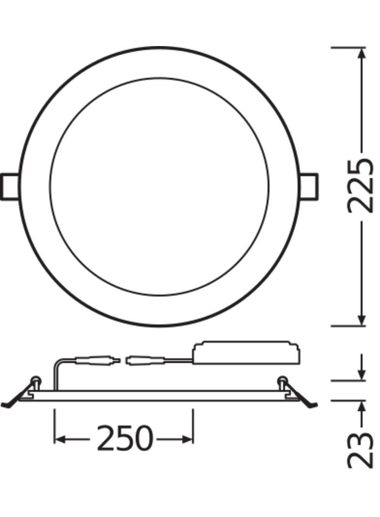 Oprawa DOWNLIGHT SLIM ALU DN205 22W 4000K WT