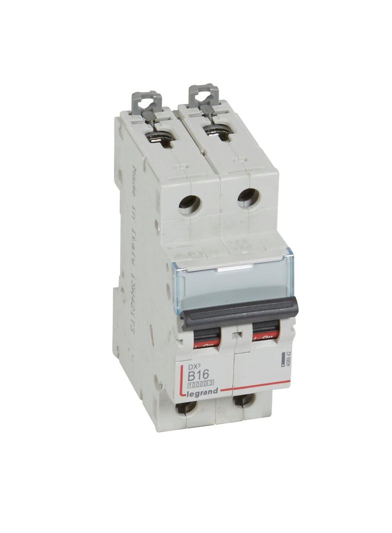 WYŁĄCZNIK NADPRĄDOWY S 312 2P B 16A 10000A SERII DX3, Legrand