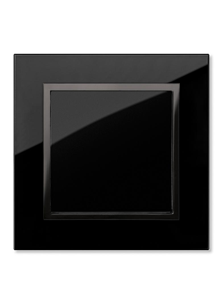 Ramka SENTIA 1x Szkło  IP 20 czarna