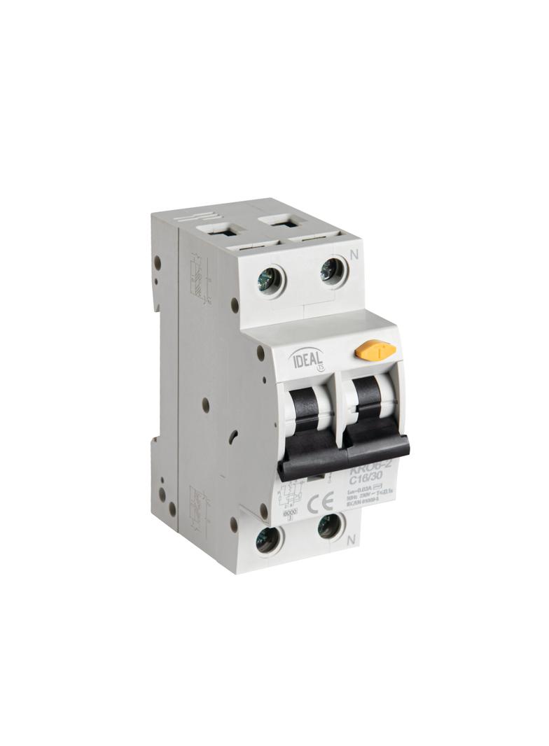 Wyłącznik różnicowonadprądowy 6kA 2P C16A 30mA typ AC KRO6-2/C16/30 IDEAL 23217 KANLUX