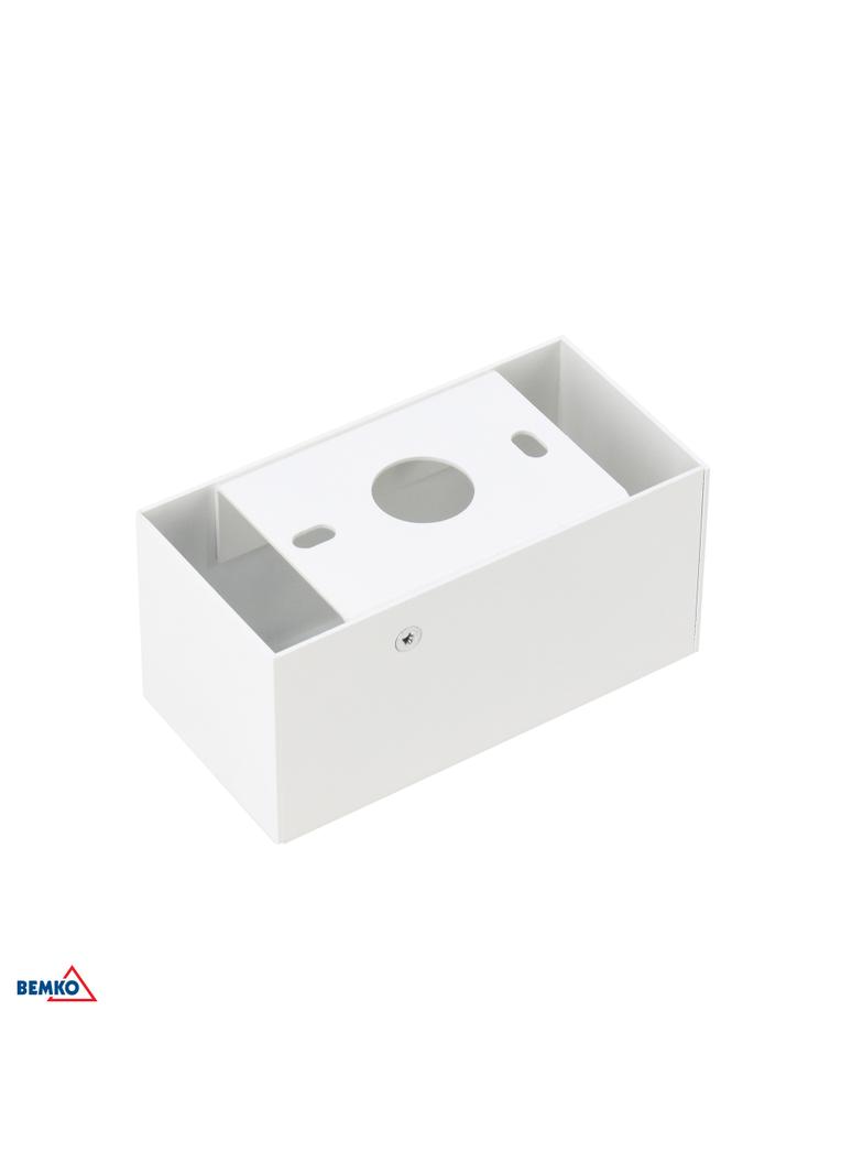 ROZETA SUFITOWA QUALIS 100x50x50 mm BIAŁA Z PRZEWODEM DEKORACYJNYM 1,5M