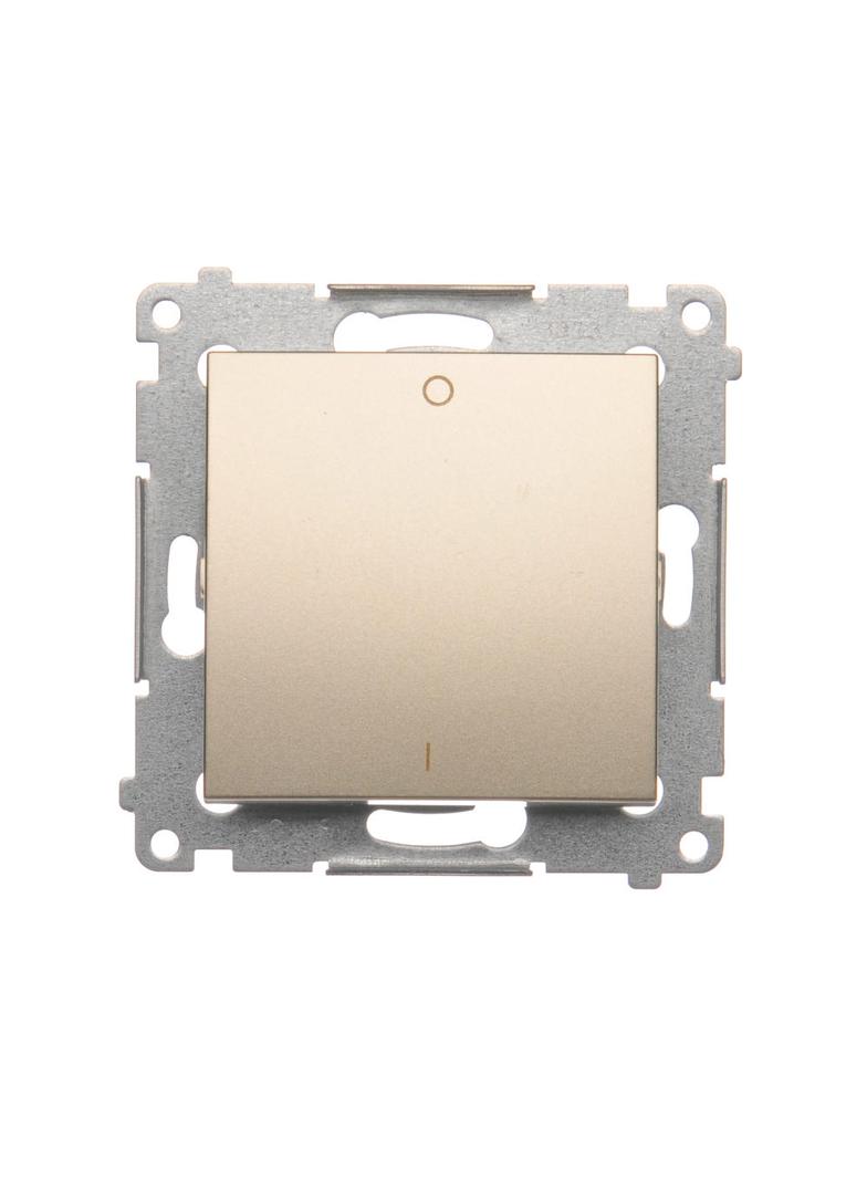 Simon 54 Łącznik dwubiegunowy 16A z. śrub. złoty mat