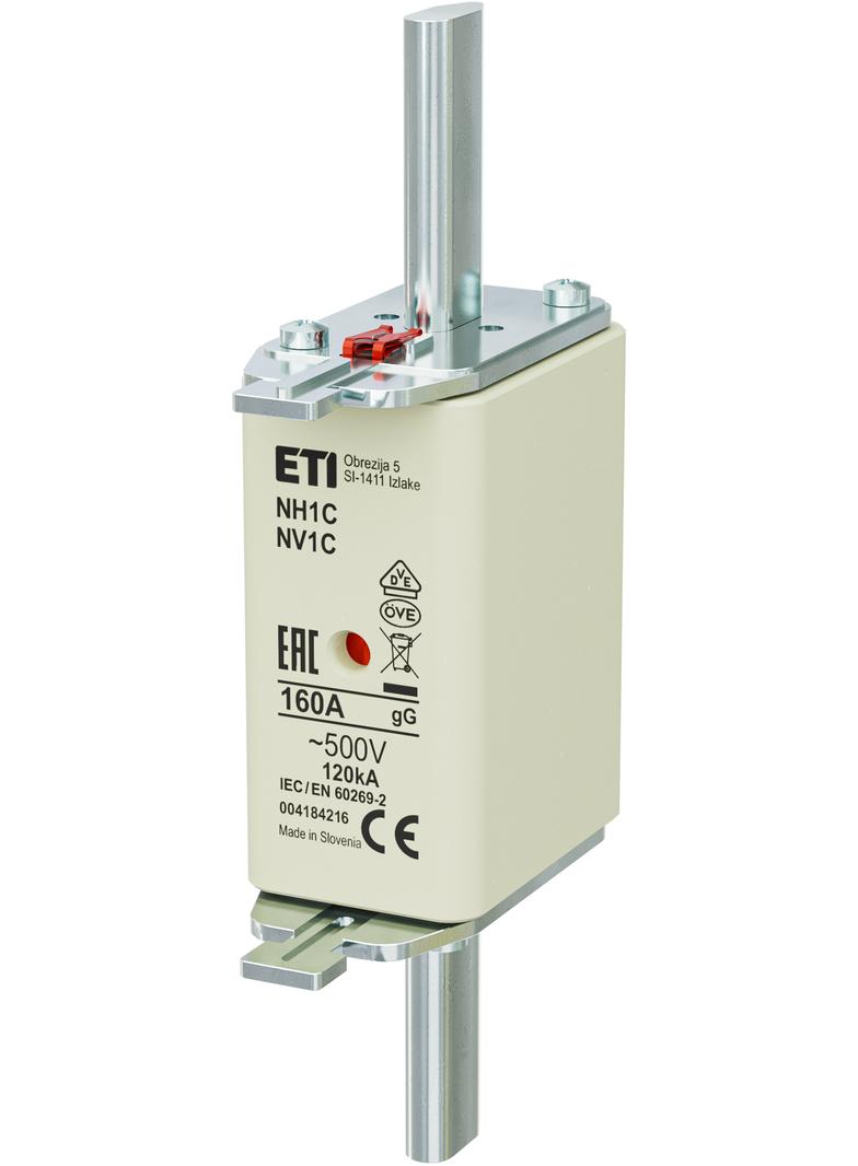 Wkładka topikowa NH zwłoczna KOMBI NH1C gG 160A 500V 004184216 ETI