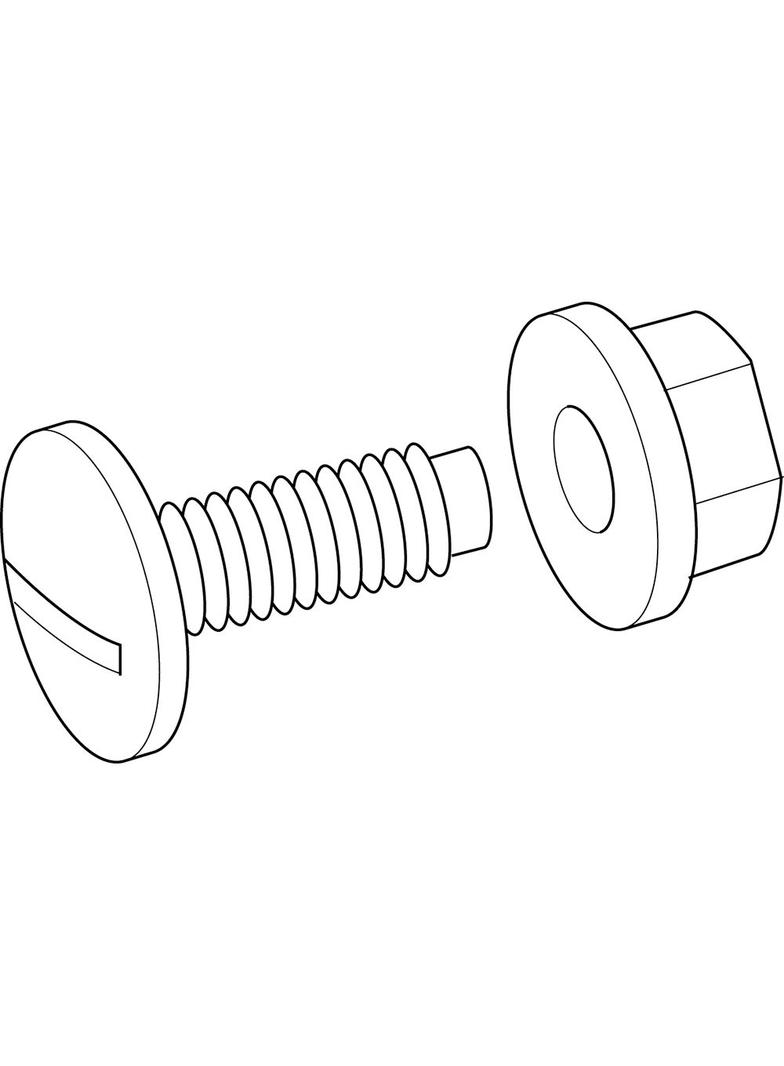 Śruba I Nakrętka M8x20 Pvc /100Szt./ 637953 LEGRAND