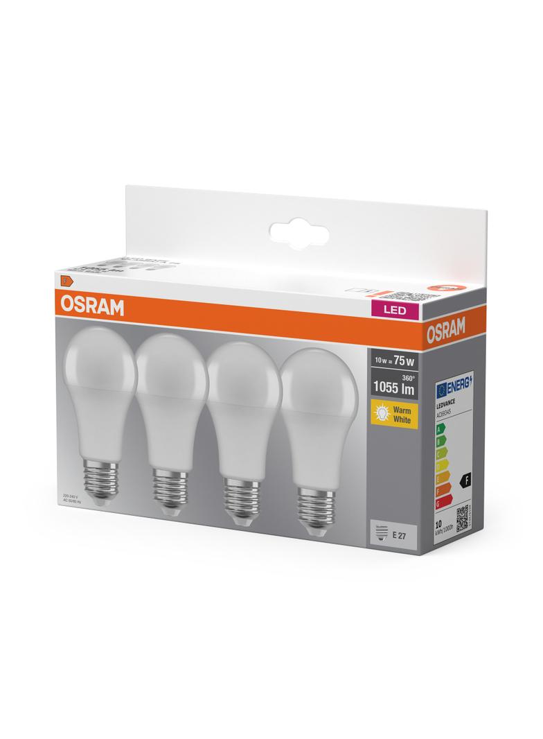 OSRAM Żarówka LED E27 11W (75W) ciepła 2700K 4 szt. LEDVANCE