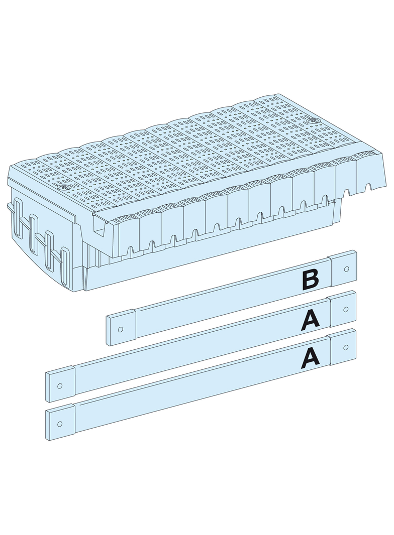 Rozdzielnice PrismaSet, blok rozdzielczy Polypact wtykowy z przyłączami 3P