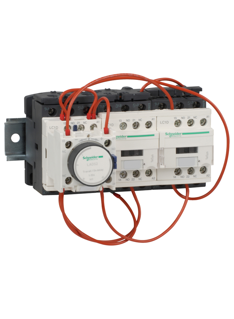 Rozrusznik gwiazda-trójkąt TeSys D na szynie 18,5kW 3P cewka 230VAC