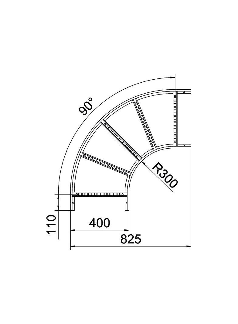LB 90 1140 R3 FT Łuk 90°