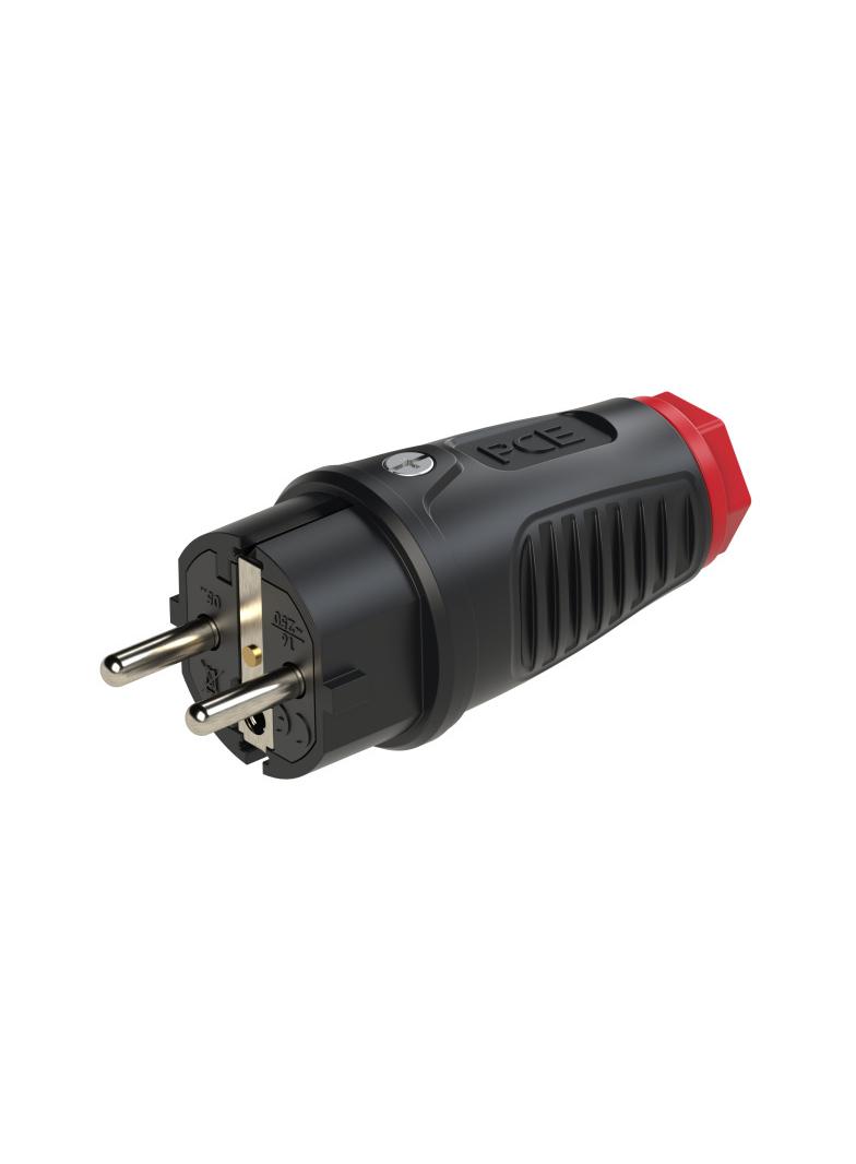 WTYCZKA PRZENOŚNA W PEŁNI GUMOWA UNI-SCHUKO 16A 2P+Z 230V IP54 CZARNA 0522-sr PCE