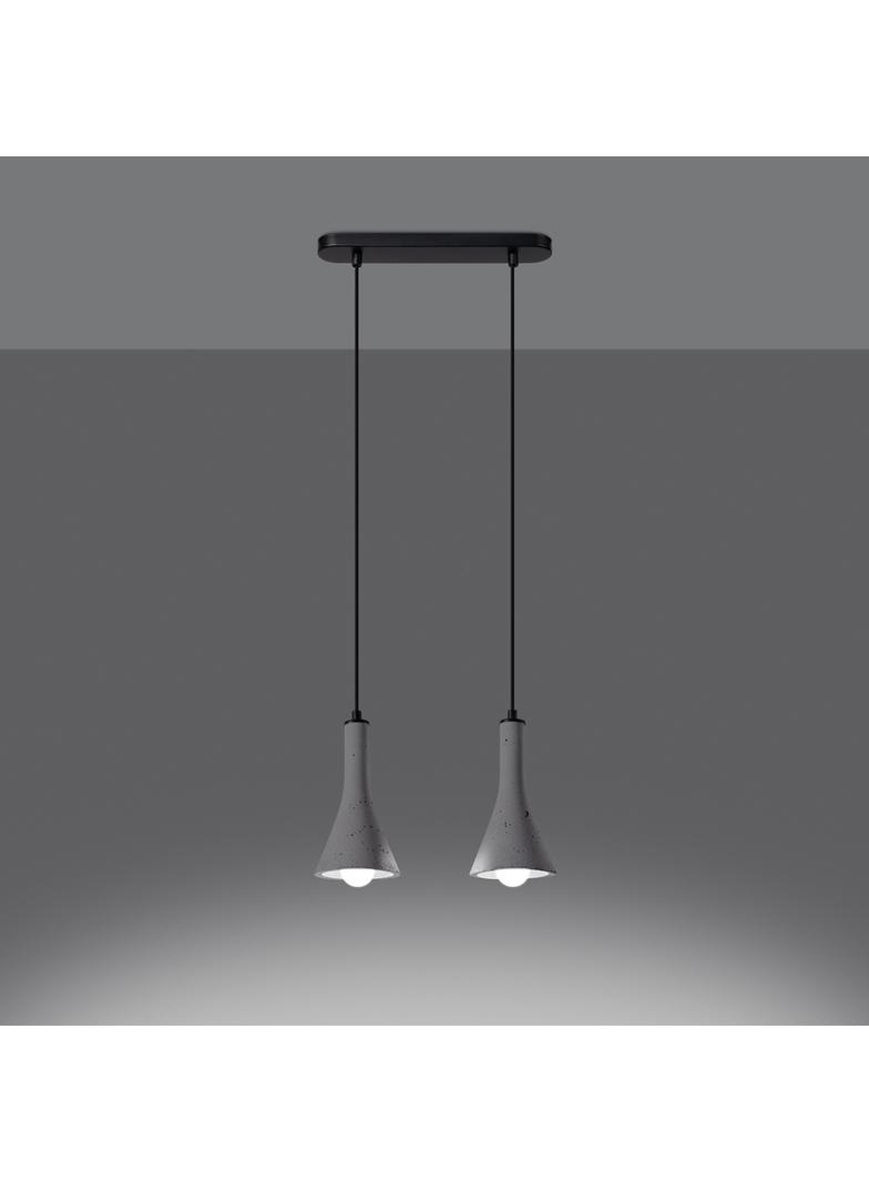 Sollux Lampa wisząca REA 2 beton SL.1224