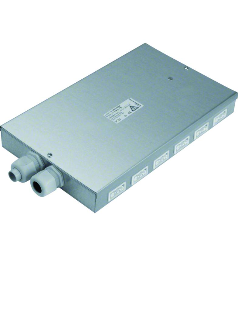 tehalit.SPW Rozdzielacz podłogowy płaski Wago 6 gniazd białych SPWA069010 HAGER