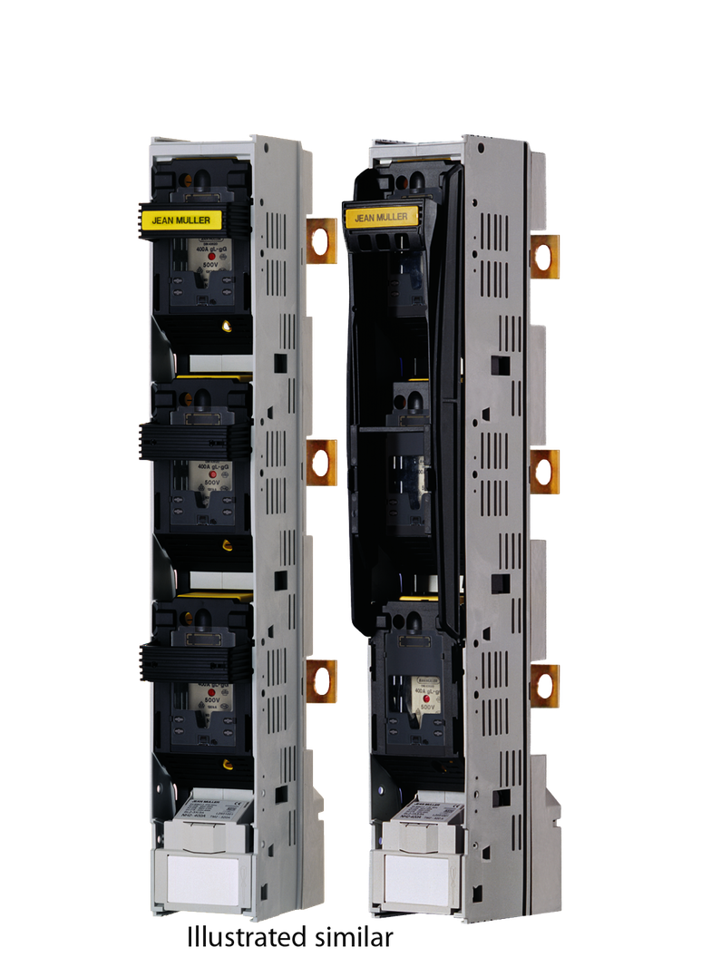 SLT2G-3SR/3X - Rozłącznik wielkość 2, 400A, rozłączany jednofazowo, do łączenia sekcyjnego z prawej