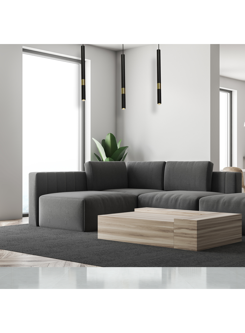 lampa wisząca Monza 3xG9 czarno/złota MLP6334 Milagro