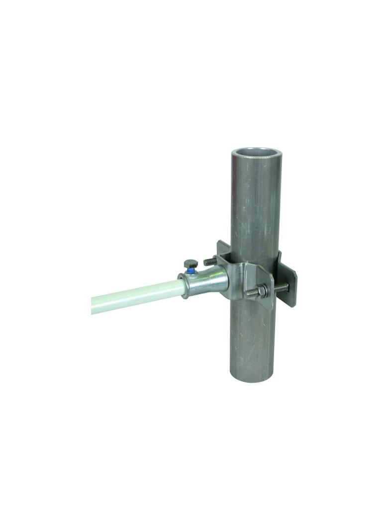 Obejma do rur z gniazdem mocowania, 1 1/2-2" stal nierdzewna NIRO