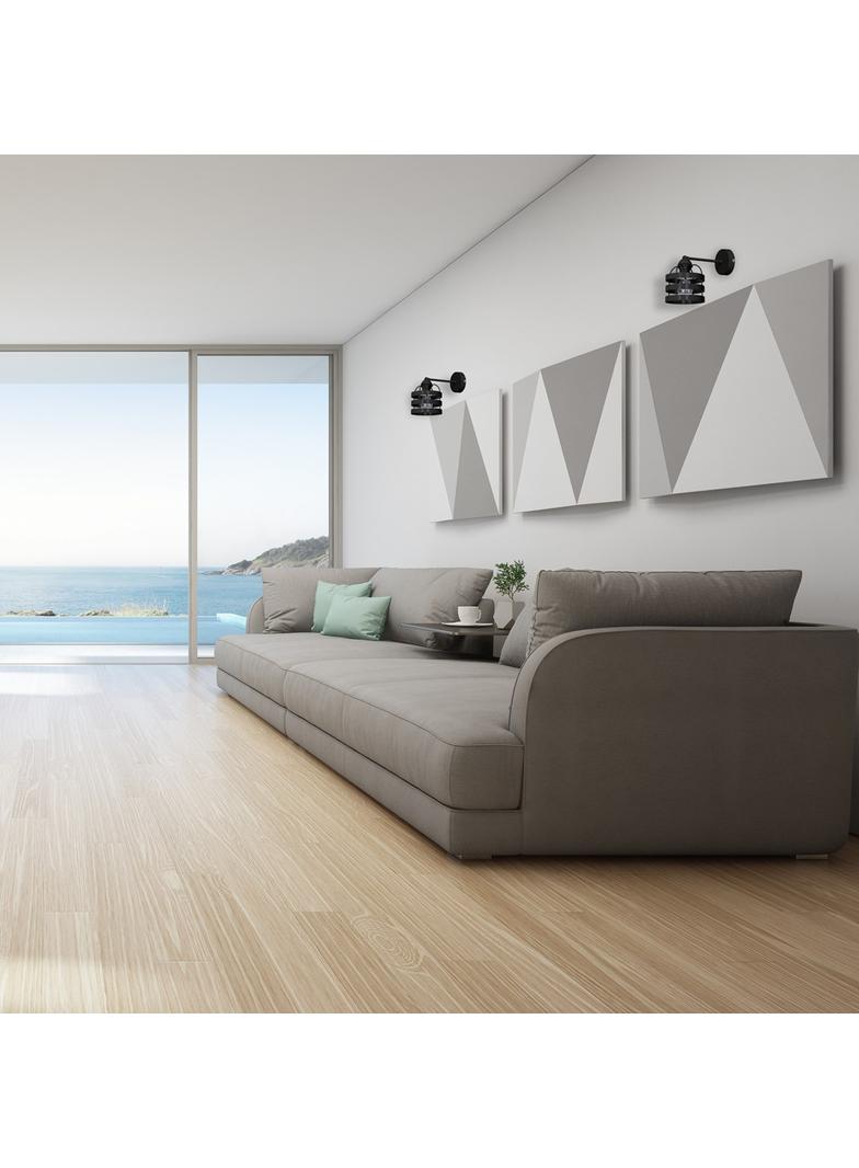 MILAGRO Kinkiet LARS BLACK 1xE27