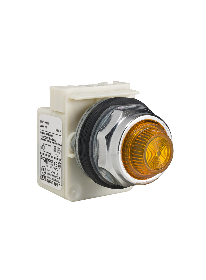 Harmony 9001K Dioda sygnalizacyjna LED pomarańczowa, 110/120V AC, BA9s