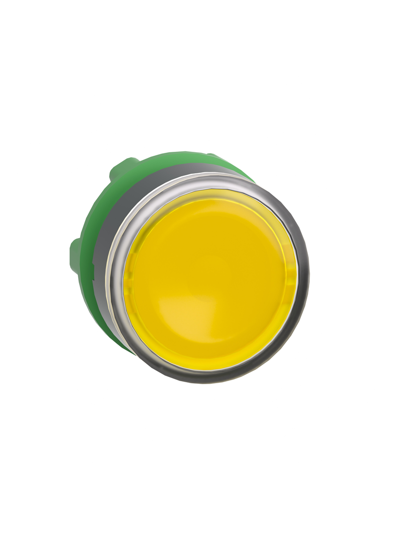 Harmony XB5 Główka przycisku podświetlanego O22 żółty samoczynny powrót zintegrowany LED