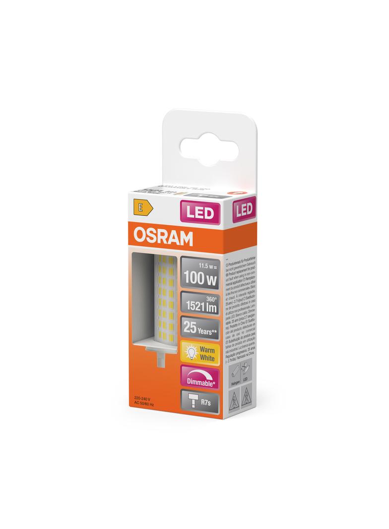 LAMPA LED LINE 78mm 100D 12W/827 230V R7S 6X1