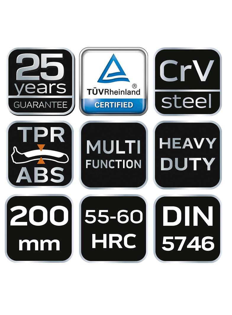 Szczypce uniwersalne 200 mm