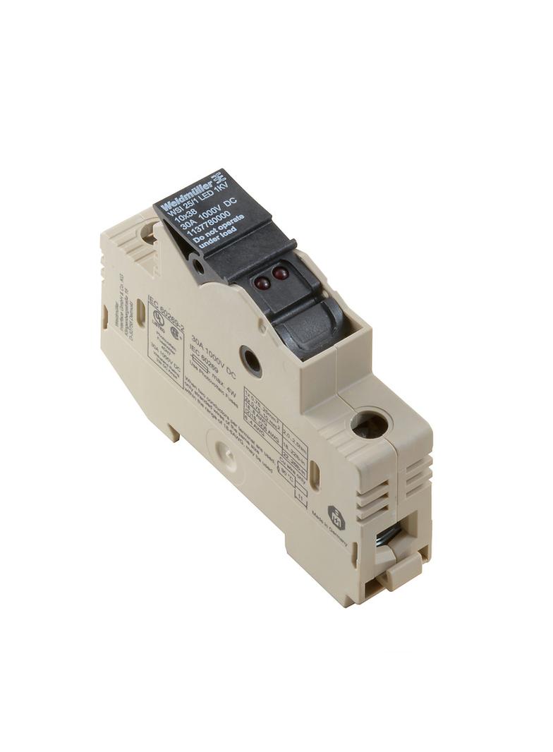 WSI 25/1 10X38/LED 1KV Złączka szynowa z bezpiecznikiem /12szt./ WEIDMULLER