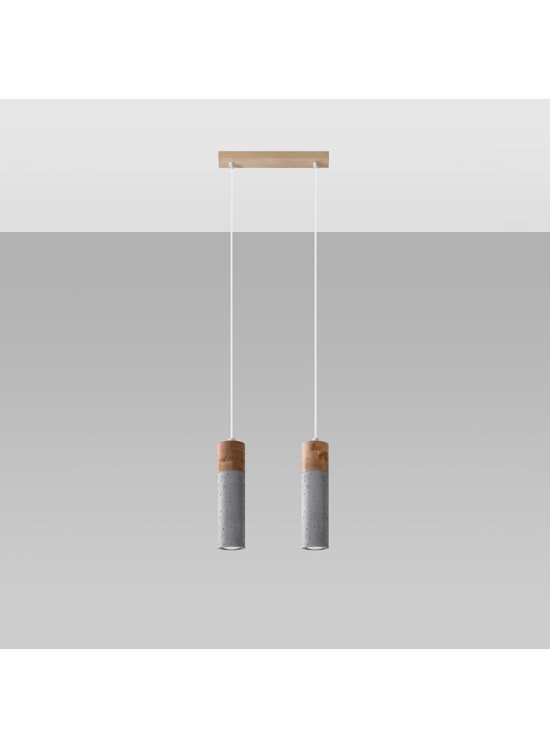 Sollux Lampa wisząca ZANE 2 szara SL.0966